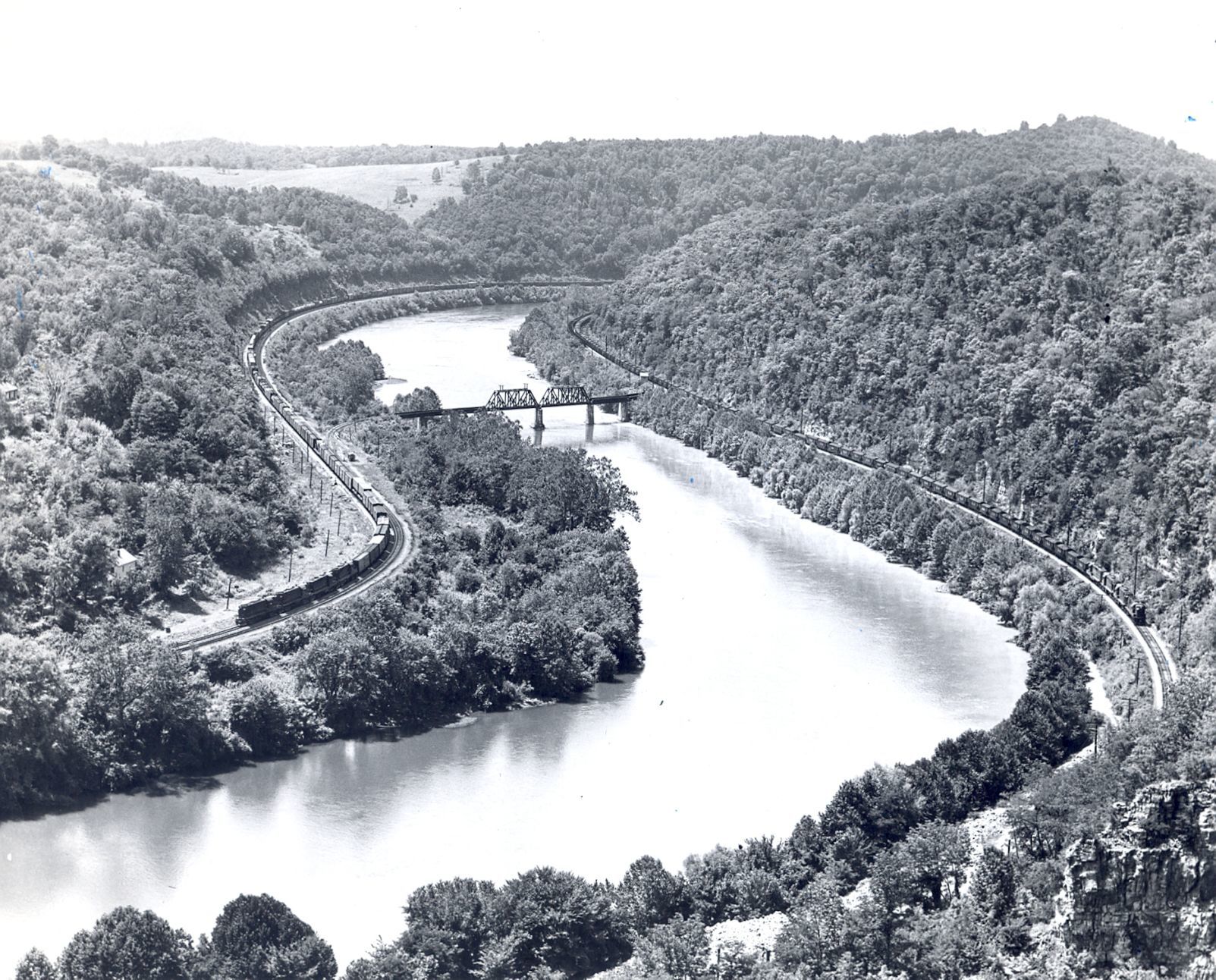 Tracks along the river